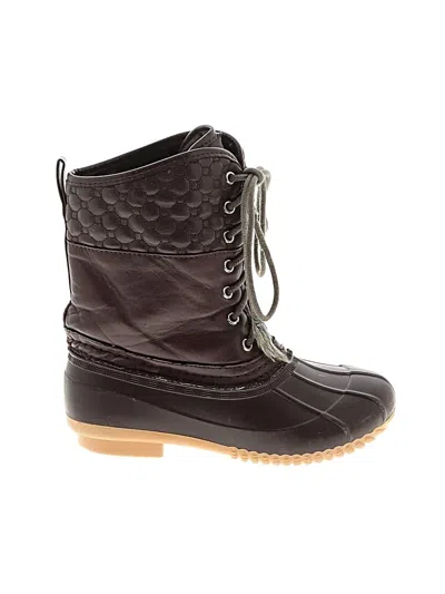 Pre-owned Unbranded Kids' Rain Boots In Brown