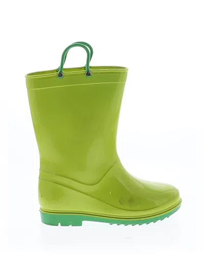 Pre-owned Unbranded Rain Boots In Green