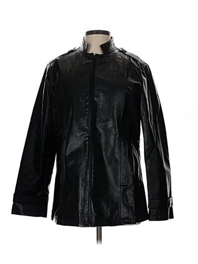 Pre-owned Unbranded Raincoat In Black