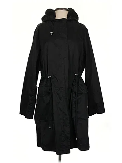 Pre-owned Unbranded Raincoat In Black