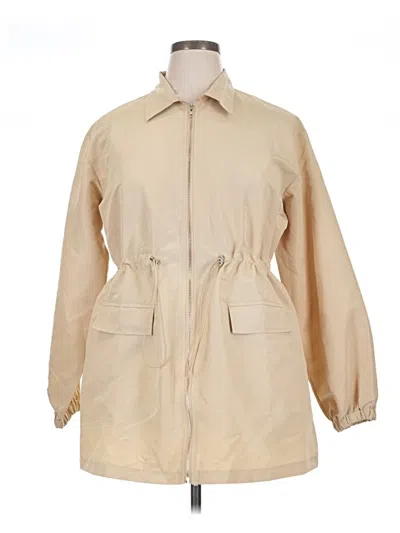 Pre-owned Unbranded Raincoat In Brown