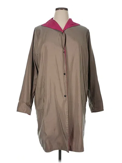 Pre-owned Unbranded Raincoat In Brown