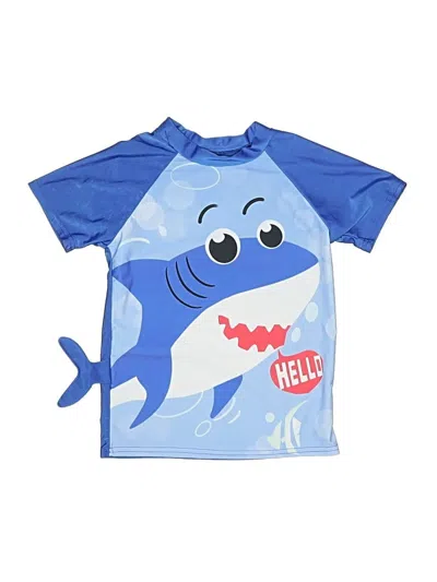 Pre-owned Unbranded Kids' Rash Guard In Blue