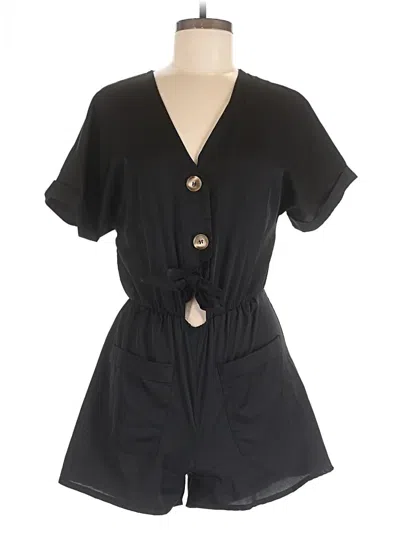 Pre-owned Unbranded Romper In Black