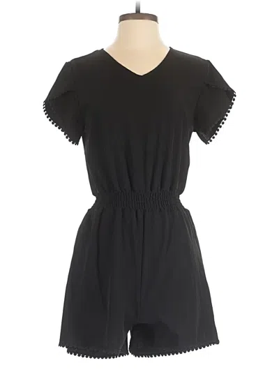 Pre-owned Unbranded Romper In Black