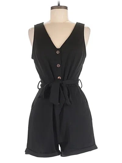 Pre-owned Unbranded Romper In Black