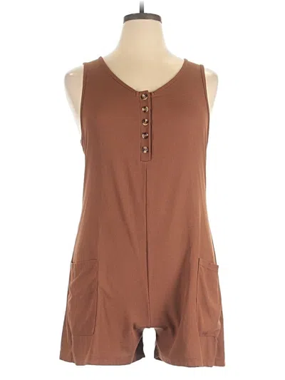Pre-owned Unbranded Romper In Brown