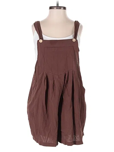 Pre-owned Unbranded Romper In Brown