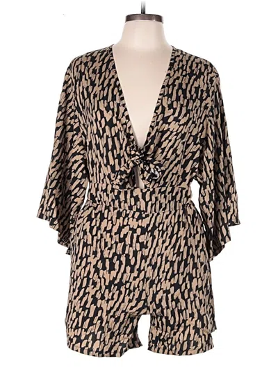 Pre-owned Unbranded Romper In Brown