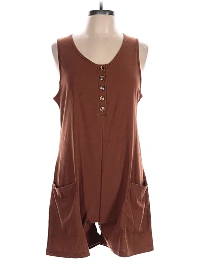 Pre-owned Unbranded Romper In Brown