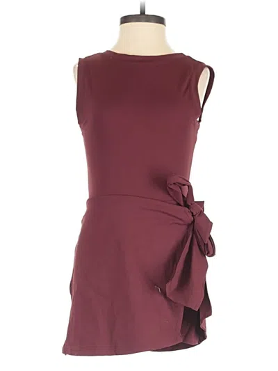 Pre-owned Unbranded Romper In Burgundy