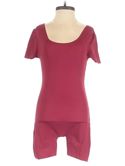 Pre-owned Unbranded Romper In Burgundy