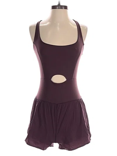 Pre-owned Unbranded Romper In Burgundy