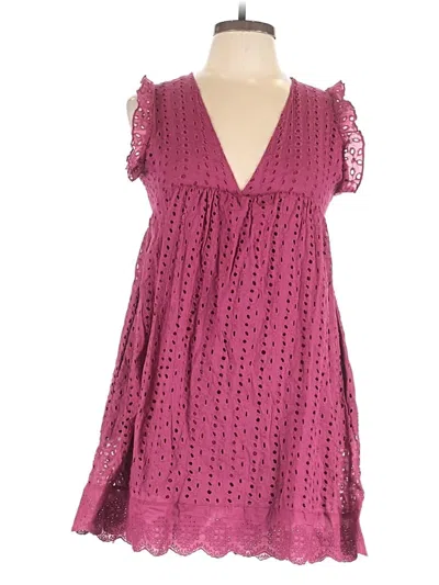 Pre-owned Unbranded Romper In Burgundy