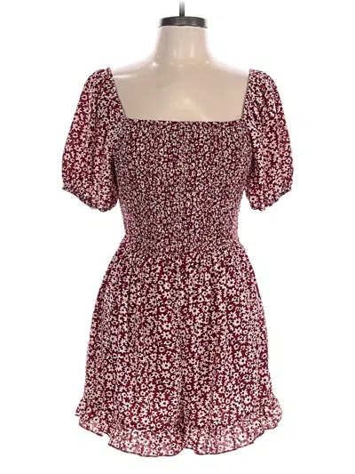 Pre-owned Unbranded Romper In Burgundy