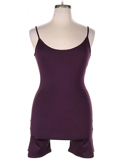 Pre-owned Unbranded Romper In Burgundy