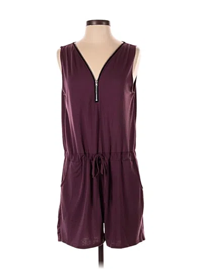 Pre-owned Unbranded Romper In Burgundy