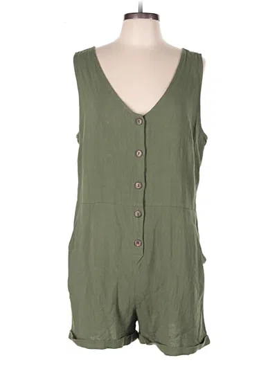 Pre-owned Unbranded Romper In Green