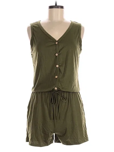 Pre-owned Unbranded Romper In Green