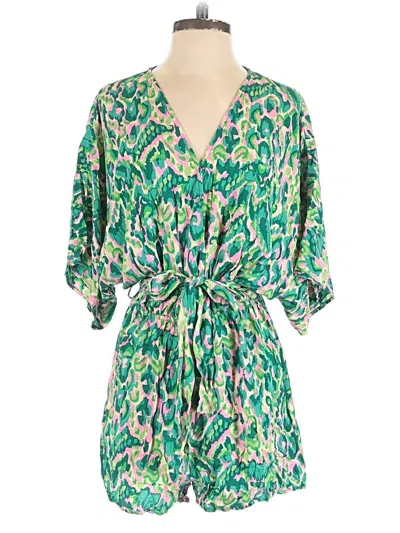 Pre-owned Unbranded Romper In Green