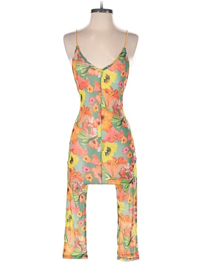 Pre-owned Unbranded Romper In Orange