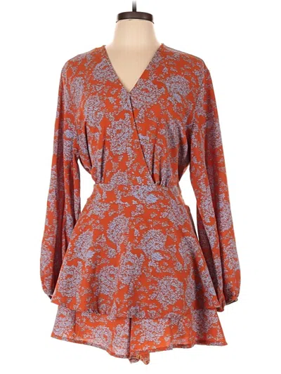 Pre-owned Unbranded Romper In Orange