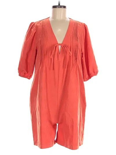 Pre-owned Unbranded Romper In Orange