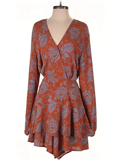Pre-owned Unbranded Romper In Orange