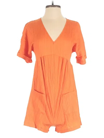 Pre-owned Unbranded Romper In Orange
