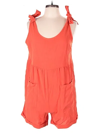 Pre-owned Unbranded Romper In Orange