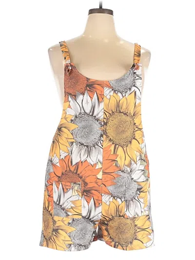 Pre-owned Unbranded Romper In Orange