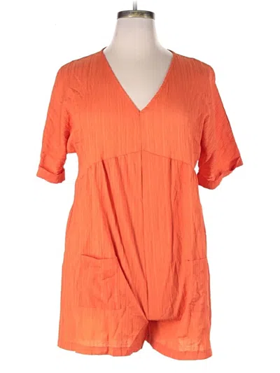 Pre-owned Unbranded Romper In Orange