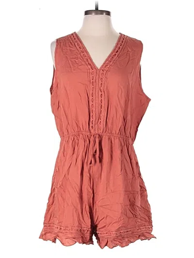 Pre-owned Unbranded Romper In Orange