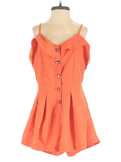 Pre-owned Unbranded Romper In Orange
