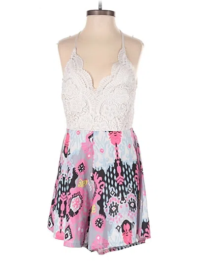 Pre-owned Unbranded Romper In Pink
