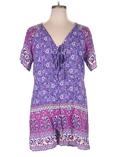 Pre-owned Unbranded Romper In Purple