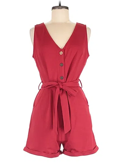 Pre-owned Unbranded Romper In Red