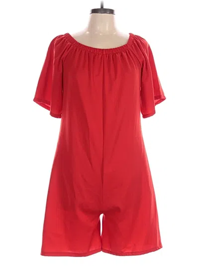 Pre-owned Unbranded Romper In Red