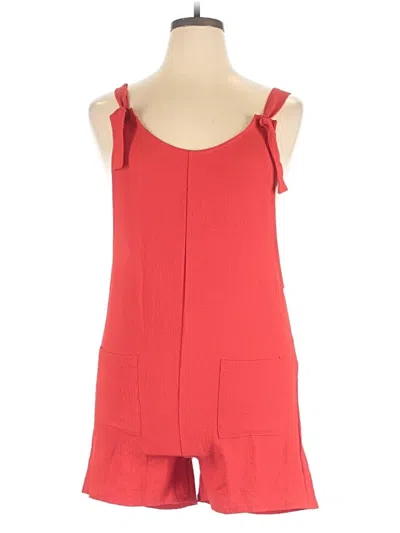 Pre-owned Unbranded Romper In Red