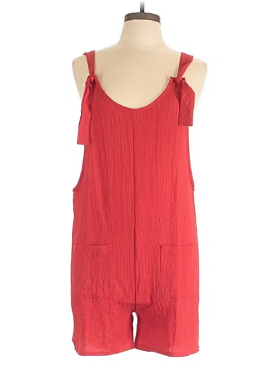 Pre-owned Unbranded Romper In Red