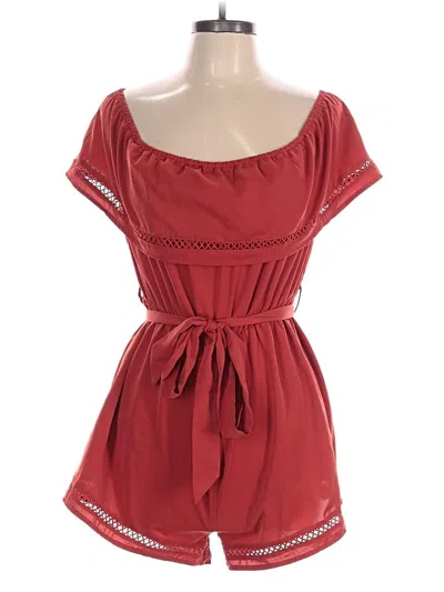 Pre-owned Unbranded Romper In Red