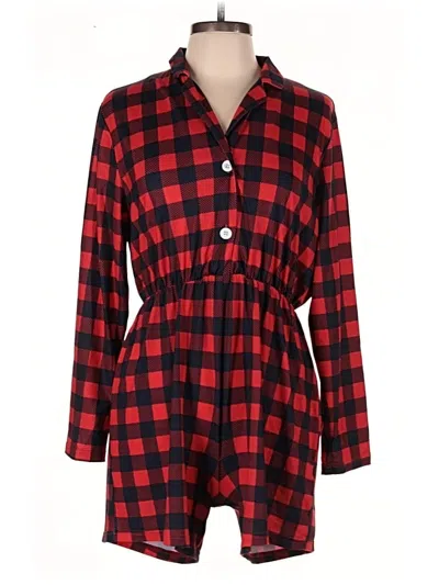 Pre-owned Unbranded Romper In Red