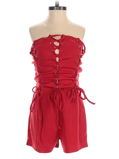 Pre-owned Unbranded Romper In Red