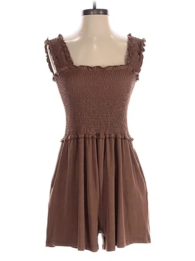 Pre-owned Unbranded Romper In Tan