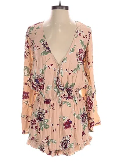 Pre-owned Unbranded Romper In Tan