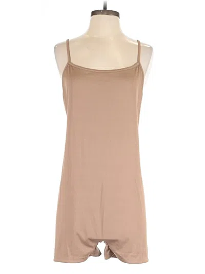 Pre-owned Unbranded Romper In Tan