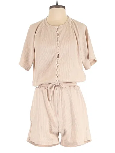 Pre-owned Unbranded Romper In Tan