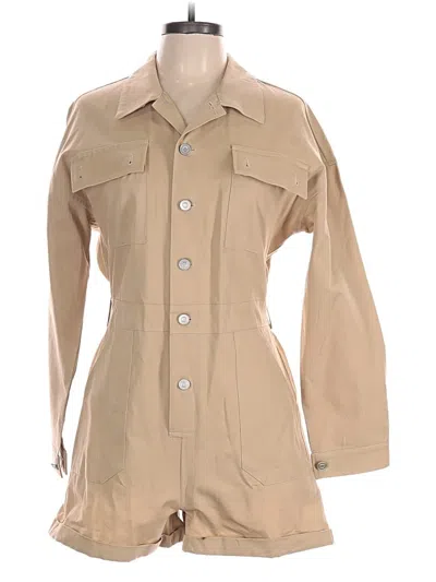 Pre-owned Unbranded Romper In Tan