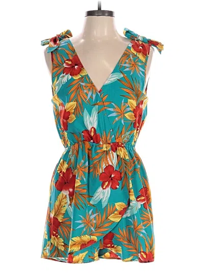 Pre-owned Unbranded Romper In Teal
