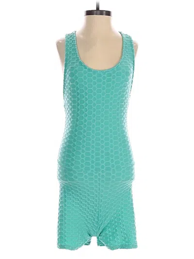 Pre-owned Unbranded Romper In Teal